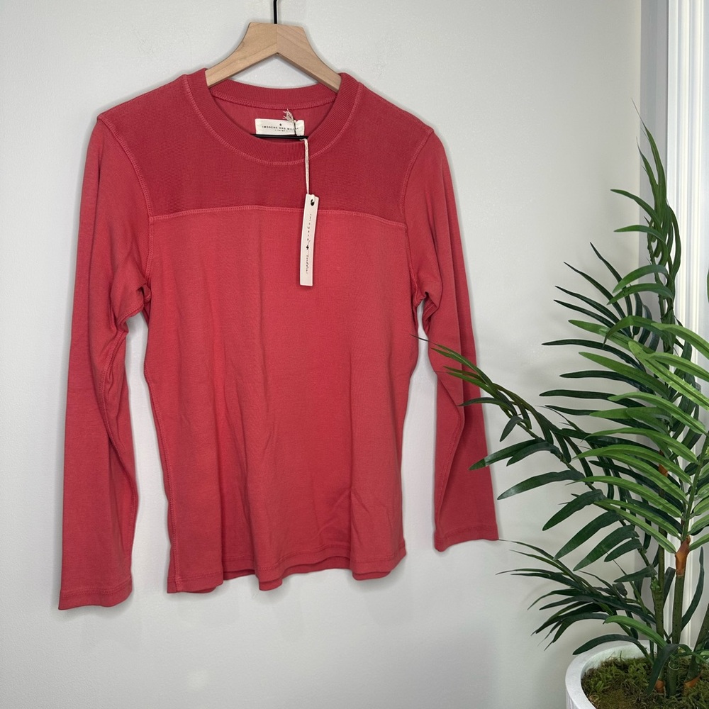 NWT imogene + willie Red Long Sleeve Tee